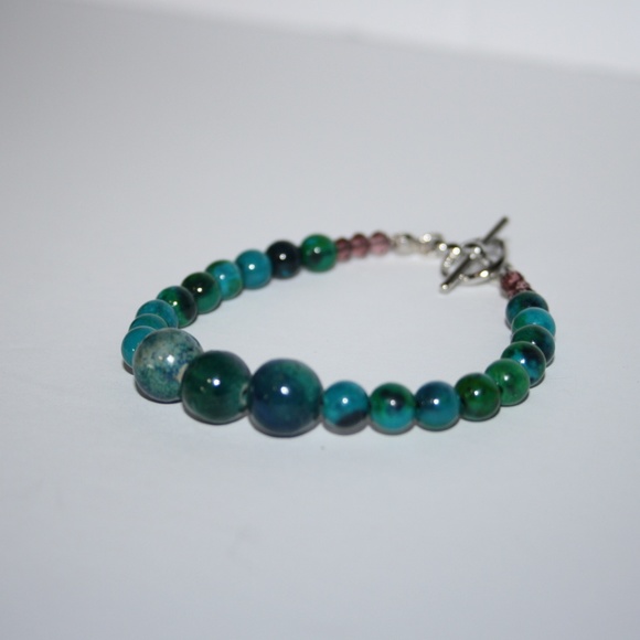 Beautiful Jasper Natural stone bracelet NWOT - Picture 5 of 6